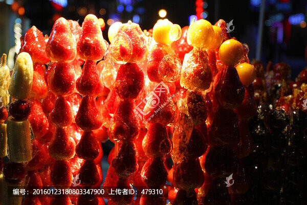 冰糖葫蘆,糖葫蘆,美食,甜食
