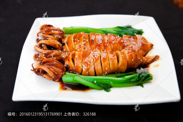 燒汁魷魚筒