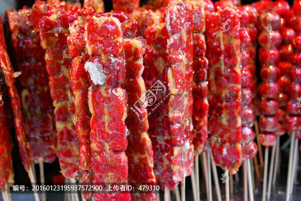冰糖葫蘆,糖葫蘆,美食,甜食