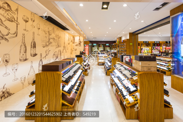 紅酒區(qū),超市