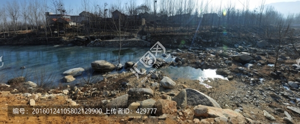 河道,河底,石頭