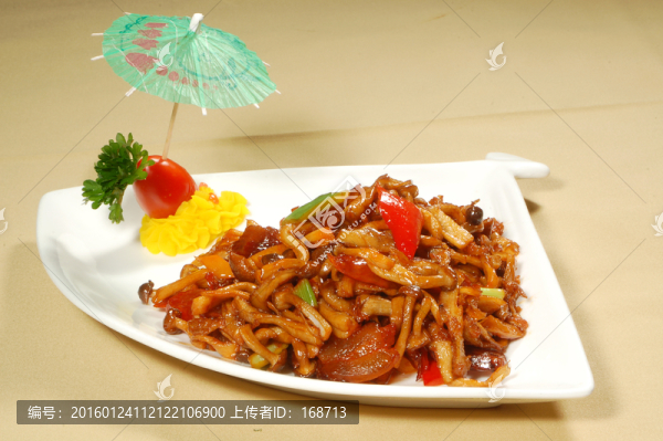 黑椒雜菌臘味