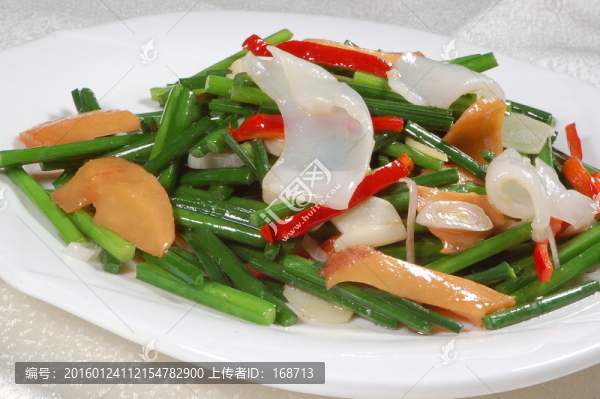 韭菜花炒鴛鴦柳