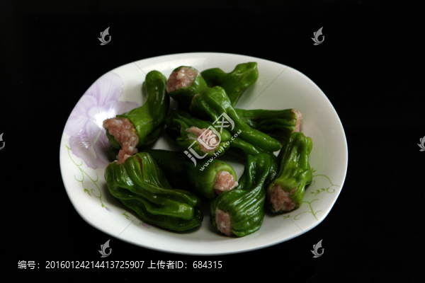 青椒包肉