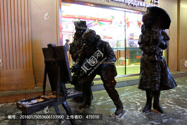 哈爾濱市,中央大街,雕塑