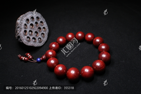 文玩紫檀佛珠