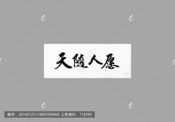 天隨人愿