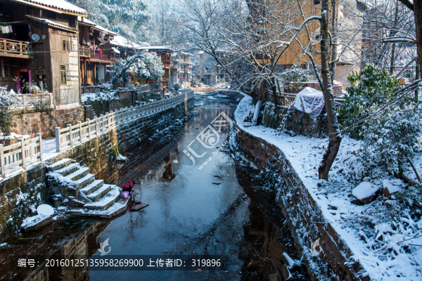 上里古鎮(zhèn)雪景