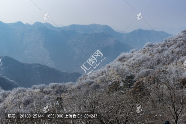 仰天山霧淞,冬,雪,霧淞,霧