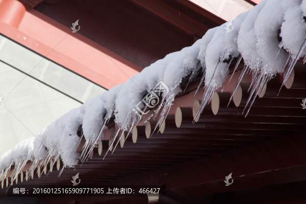 寺廟建筑,雪景風(fēng)光