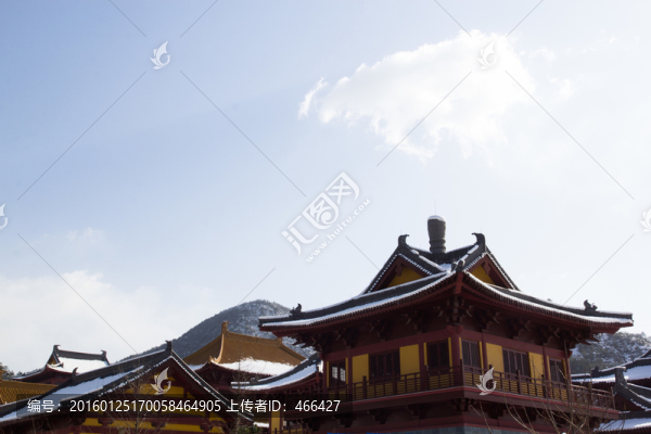 寺廟建筑,雪景風(fēng)光