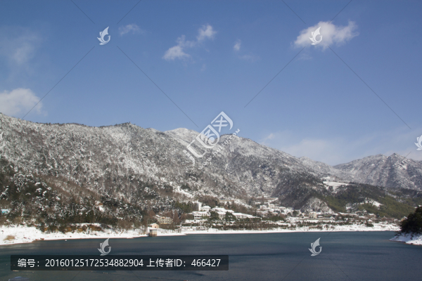 雪景,山脈