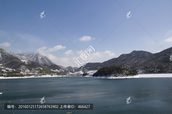 雪景風(fēng)光,湖泊池塘山