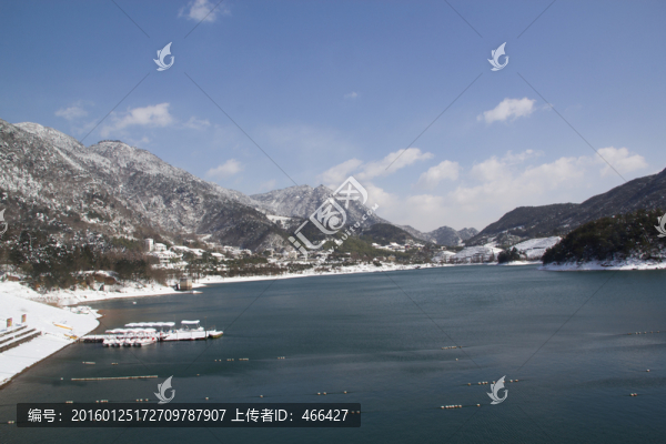 雪景風(fēng)光,湖泊,池塘山岳山丘