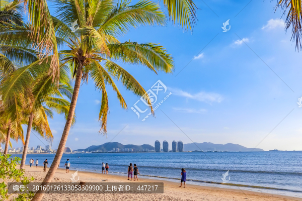 海南三亞灣風(fēng)光