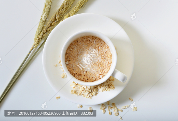 麥片稻穗高清攝影圖