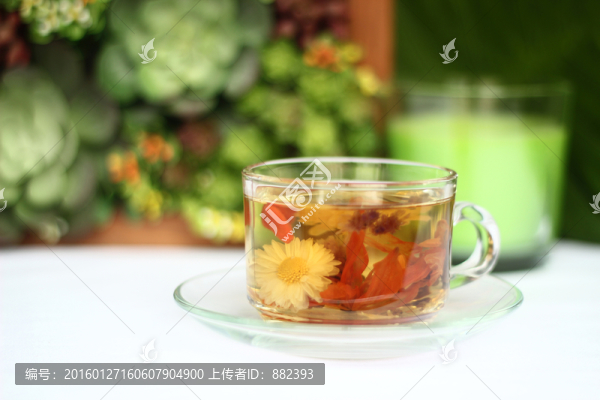 菊花百合花茶