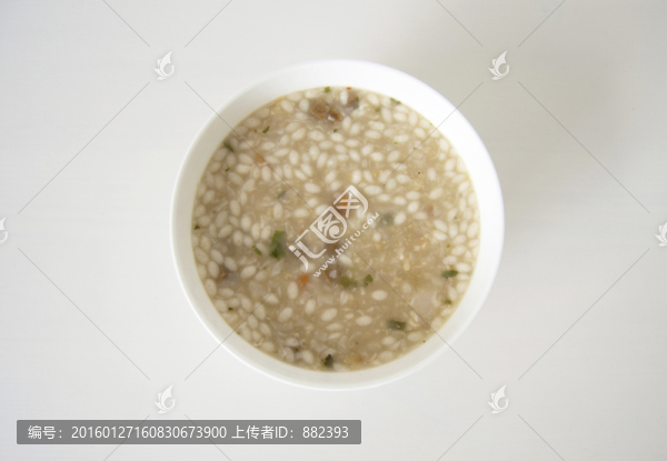 牛肉粥頂視圖