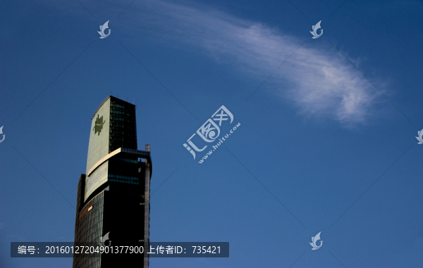 藍天,高樓,云