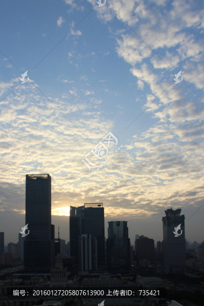 城市晚霞
