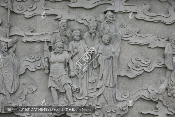 眾仙圖,浮雕藝術(shù)