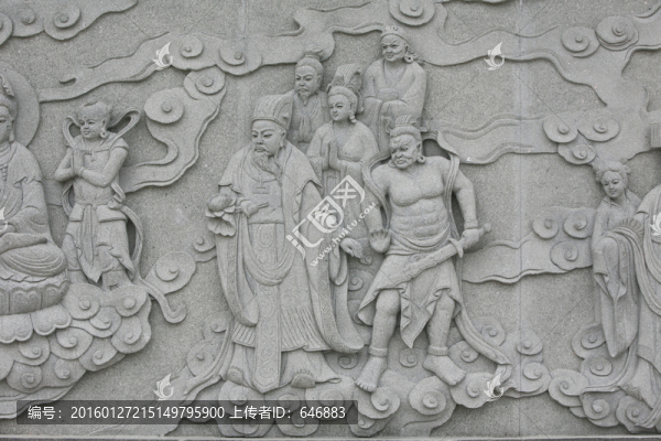 眾仙圖,浮雕藝術(shù)