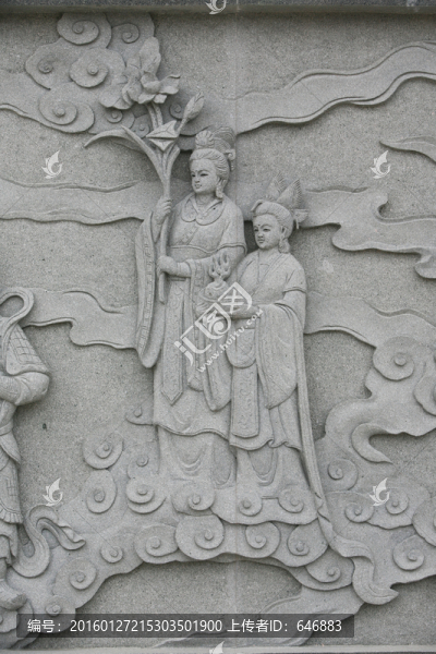眾仙圖,浮雕藝術(shù)