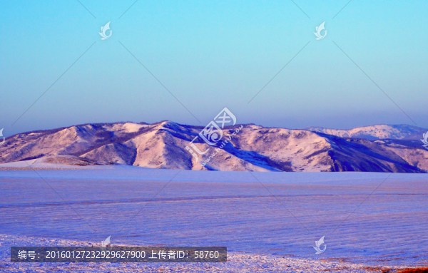 雪原雪山風(fēng)光