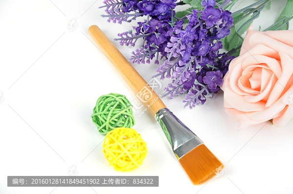 原木色面膜刷面膜掃攝影