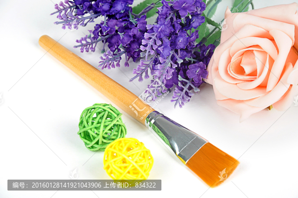 原木色面膜刷面膜掃攝影
