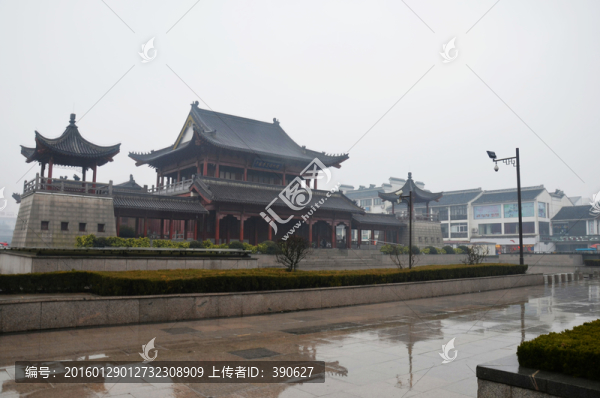 淮安漕運博物館雨景