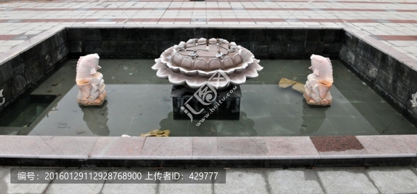 水池,噴泉,水景