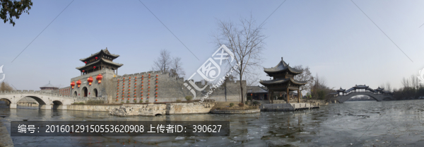 臺(tái)兒莊古城全景圖