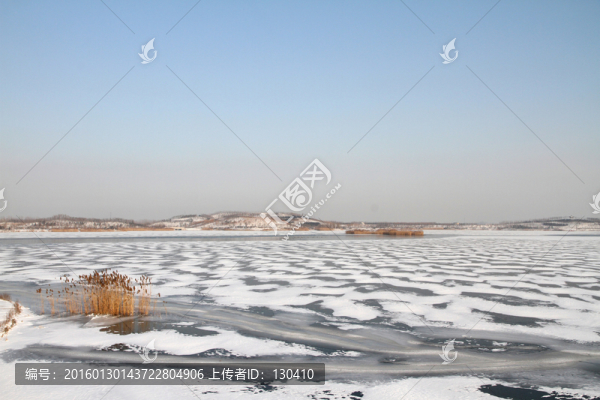 濕地雪景