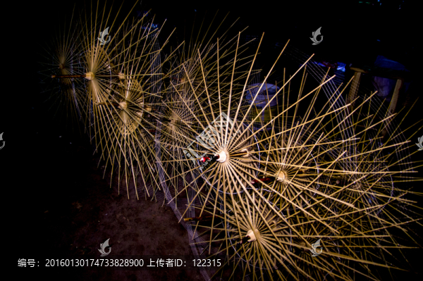 油紙傘,傘骨