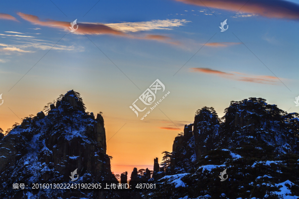 黃山霞光