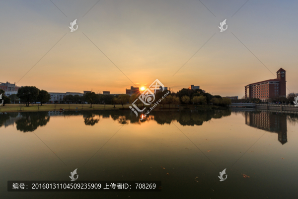 交大閔行校區(qū)日落