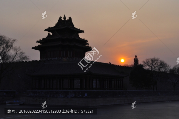 故宮角樓剪影