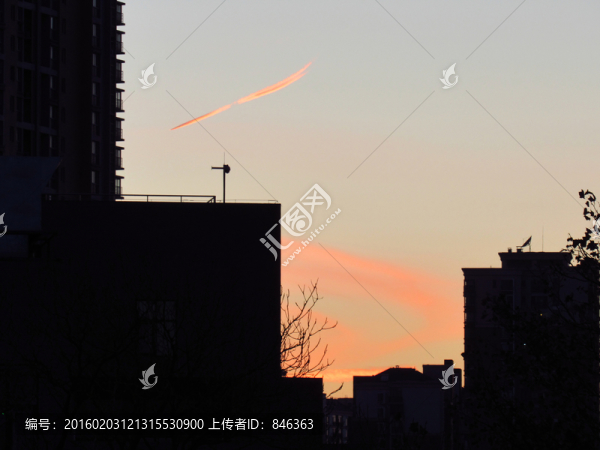 城市晚霞
