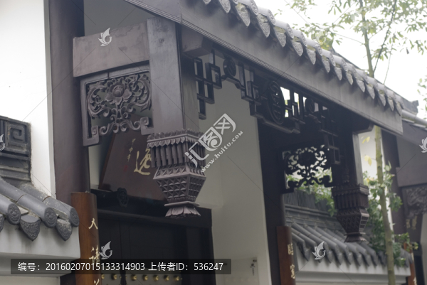 中式園林建筑吊腳樓