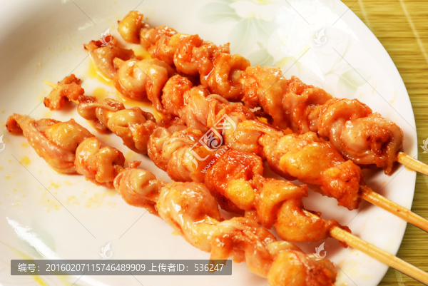 雞皮燒烤串燒