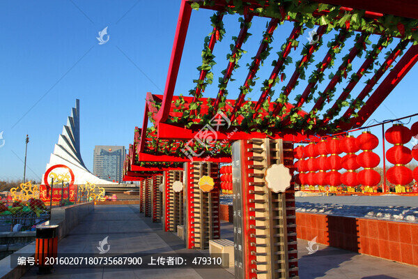 節(jié)日亮化,新年,紅燈,十五