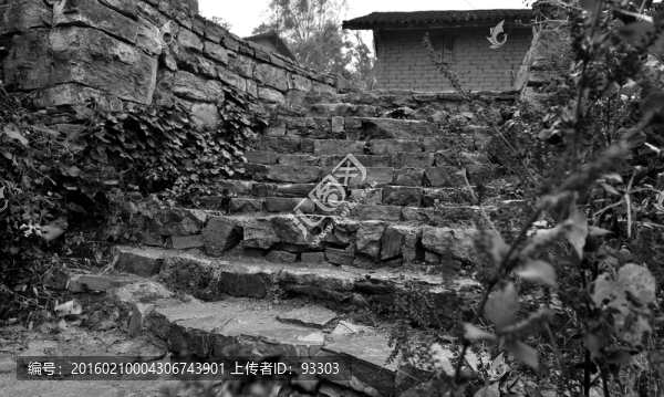 石階（黑白）