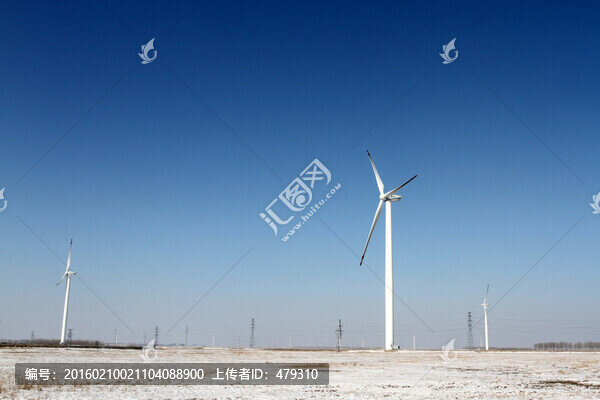 風(fēng)力發(fā)電,大風(fēng)車(chē),高壓線,工業(yè)