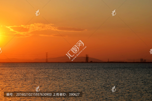 太湖落日