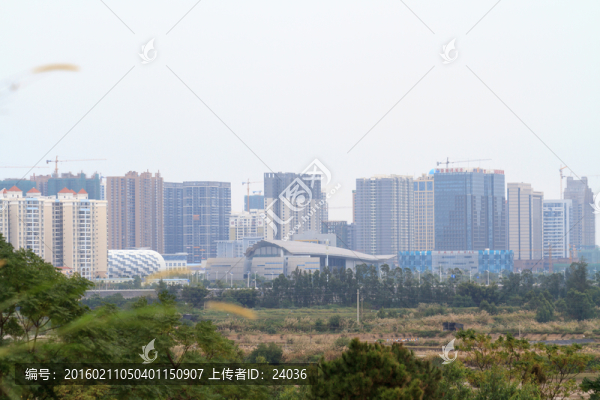 遠(yuǎn)眺防城港,中心區(qū)