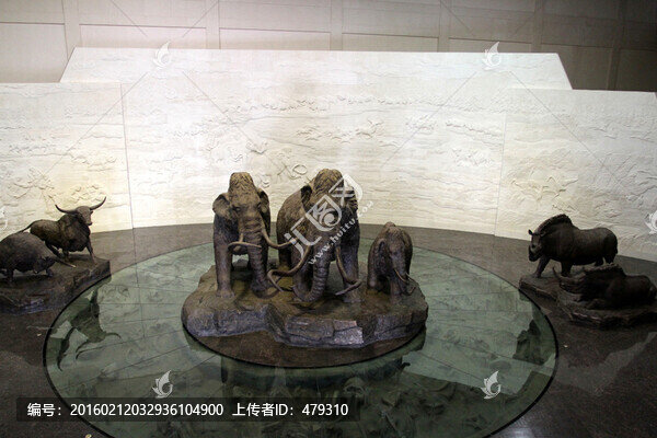 雕塑,猛犸象,青銅雕塑