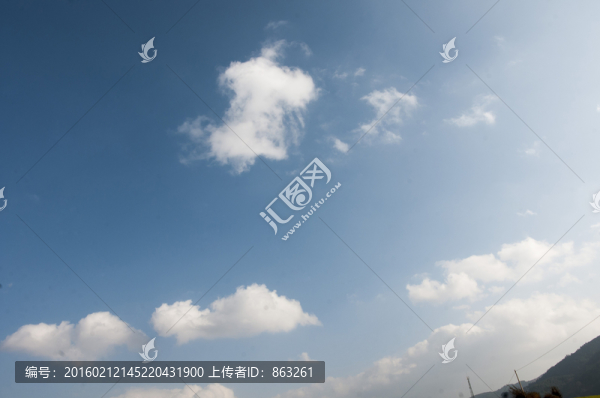 天空,藍(lán)天,白云