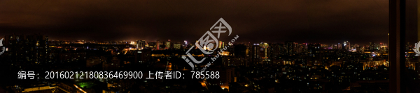 俯拍成都夜景