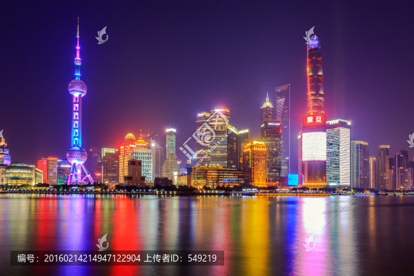 上海陸家嘴夜景